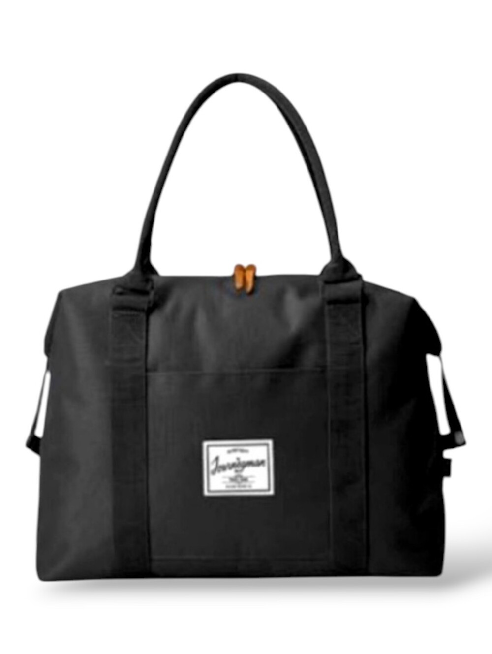 The Journeyman Bag Co. Black Canvas Top Handles Duffle Bag 21" x 15" x 6" NWOT